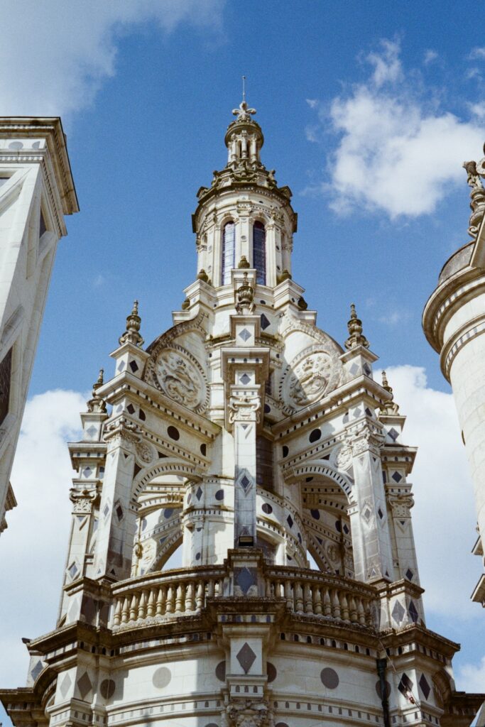 The Lantern Tower, which is at the top of the double helix staircase of the Château de Chambord