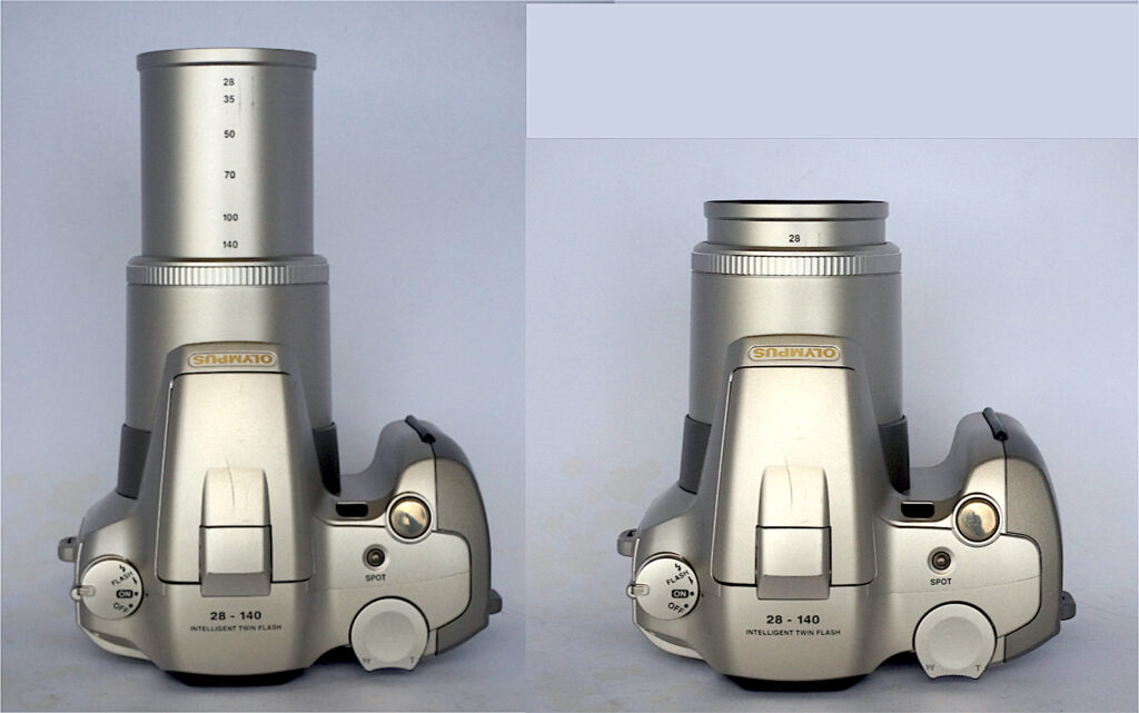 Zoom at each end of its range.