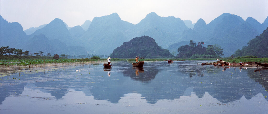 Mountains and reflections, North Vietnam