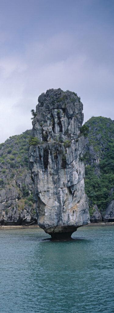 Ha Long Bay rock pillar