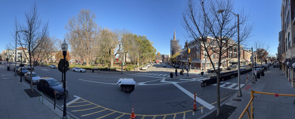 A digital panorama of the original scene