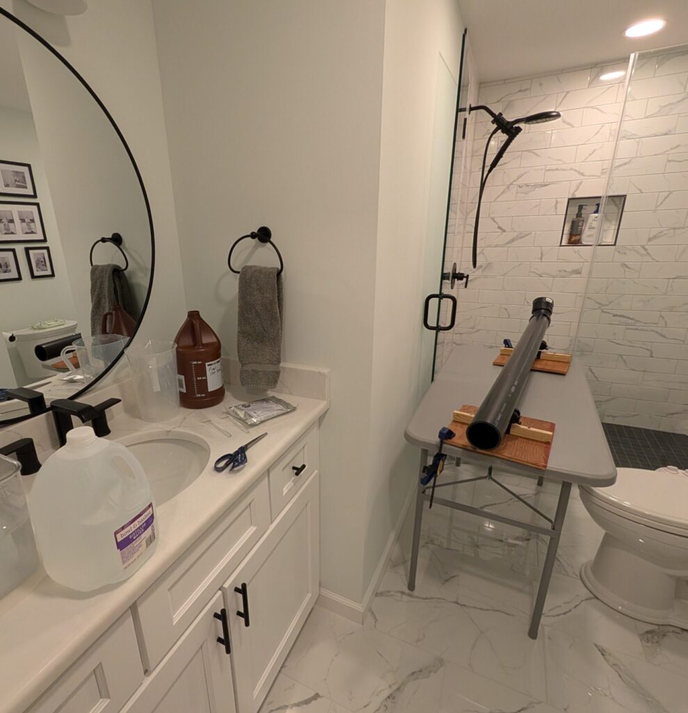 Home darkroom setup for the Cirkut