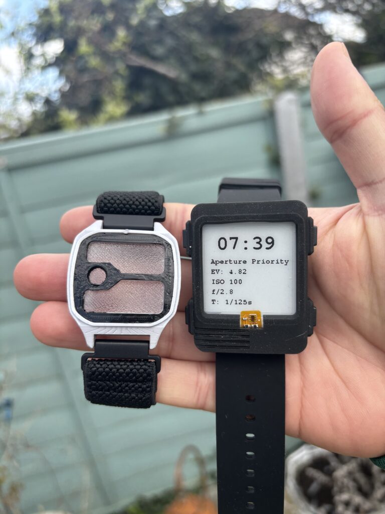 Our 'design' prototype next to our 'functioning' prototype