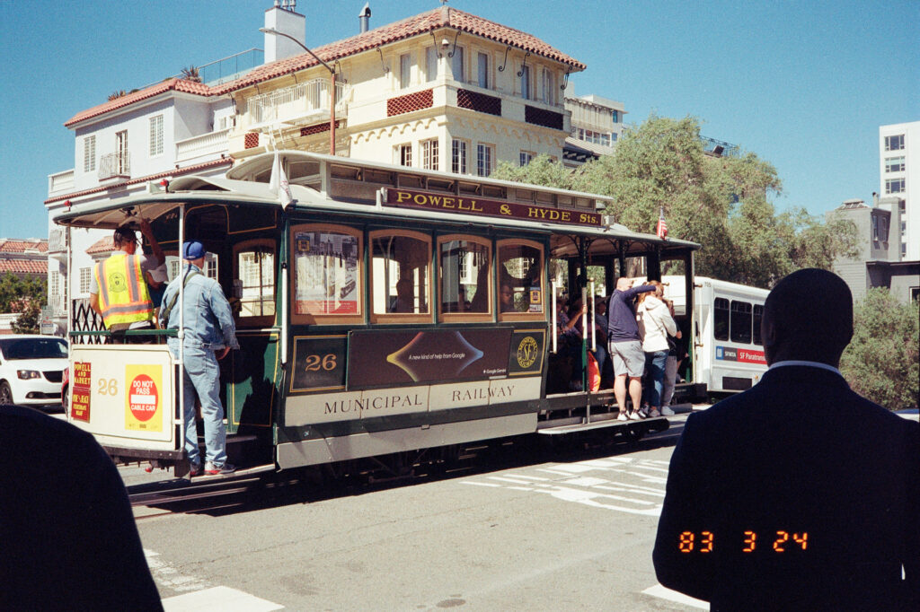 Photo of a trolley car in San Francisco, California
