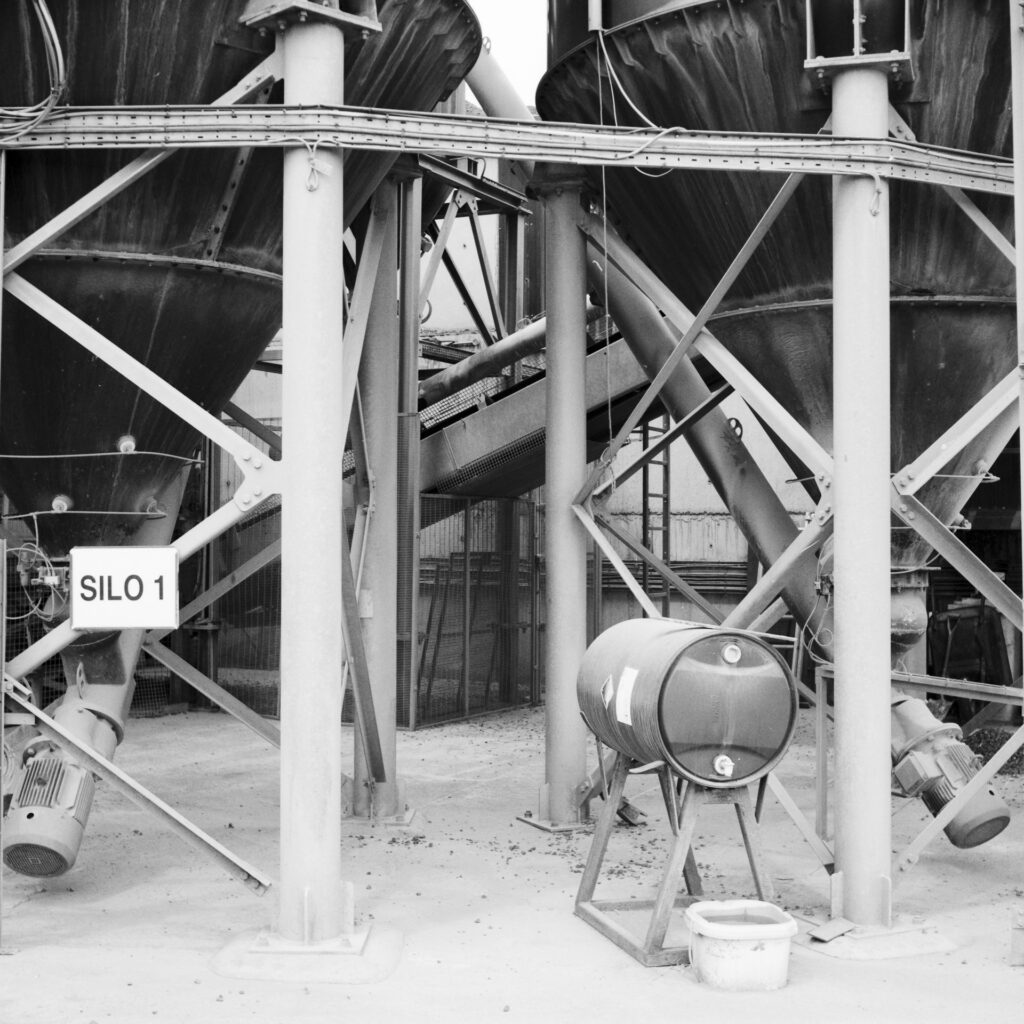 Part of a working stone quarry