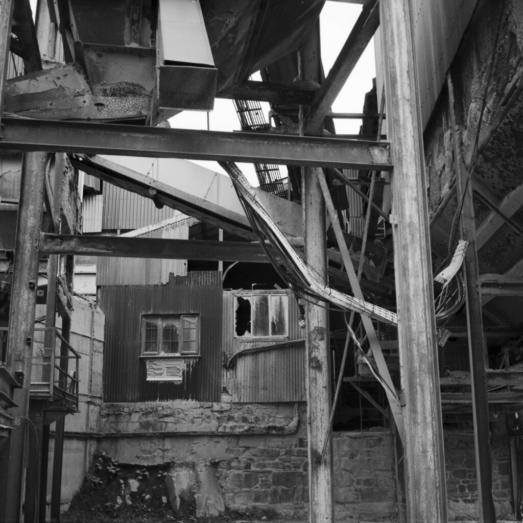 Part of a working stone quarry