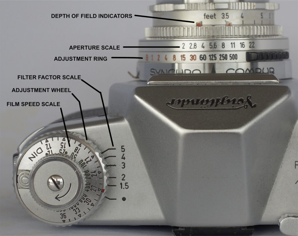 Details of the exposure system controls.