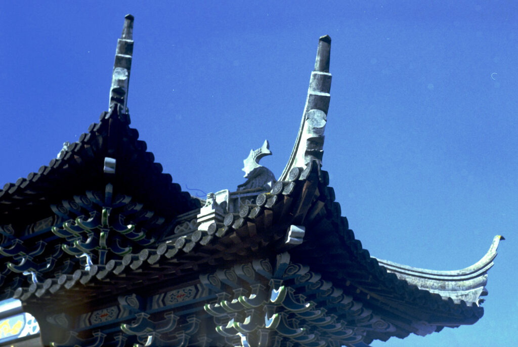 Detail of entrance feature at Dunedin’s Chinese Garden.
