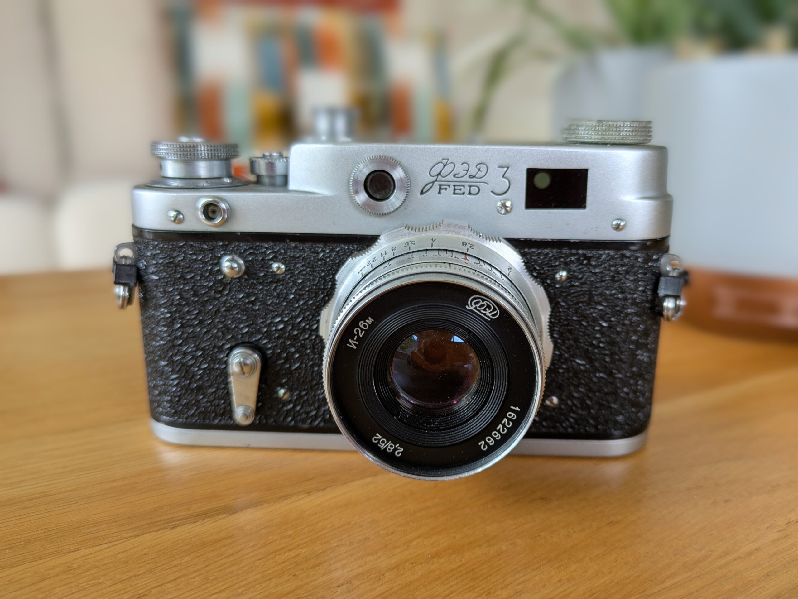 A picture of a Kiev 3 film camera
