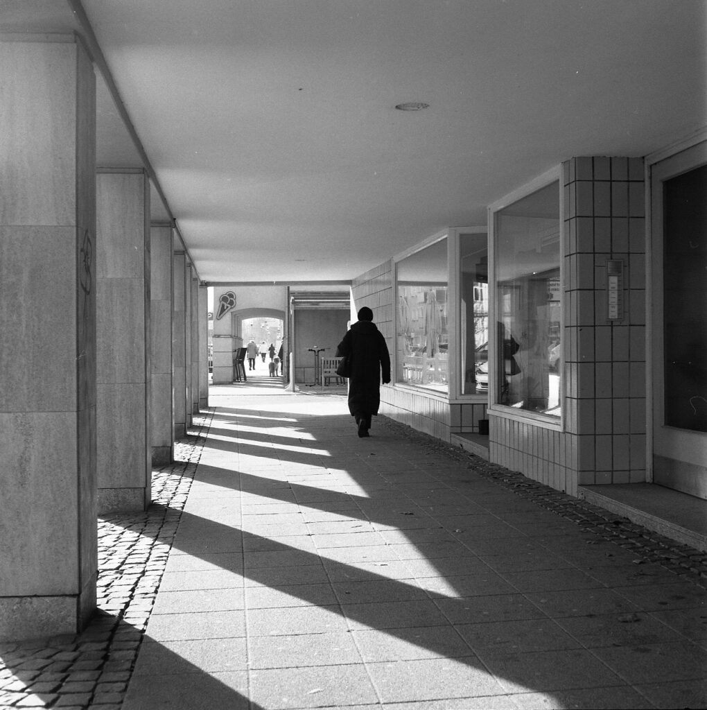 Colonnade backlit