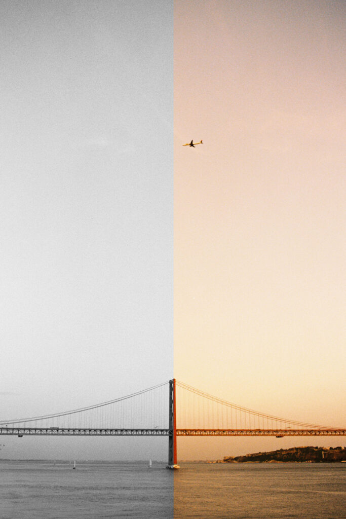Image of a bridge in Lisbon.
