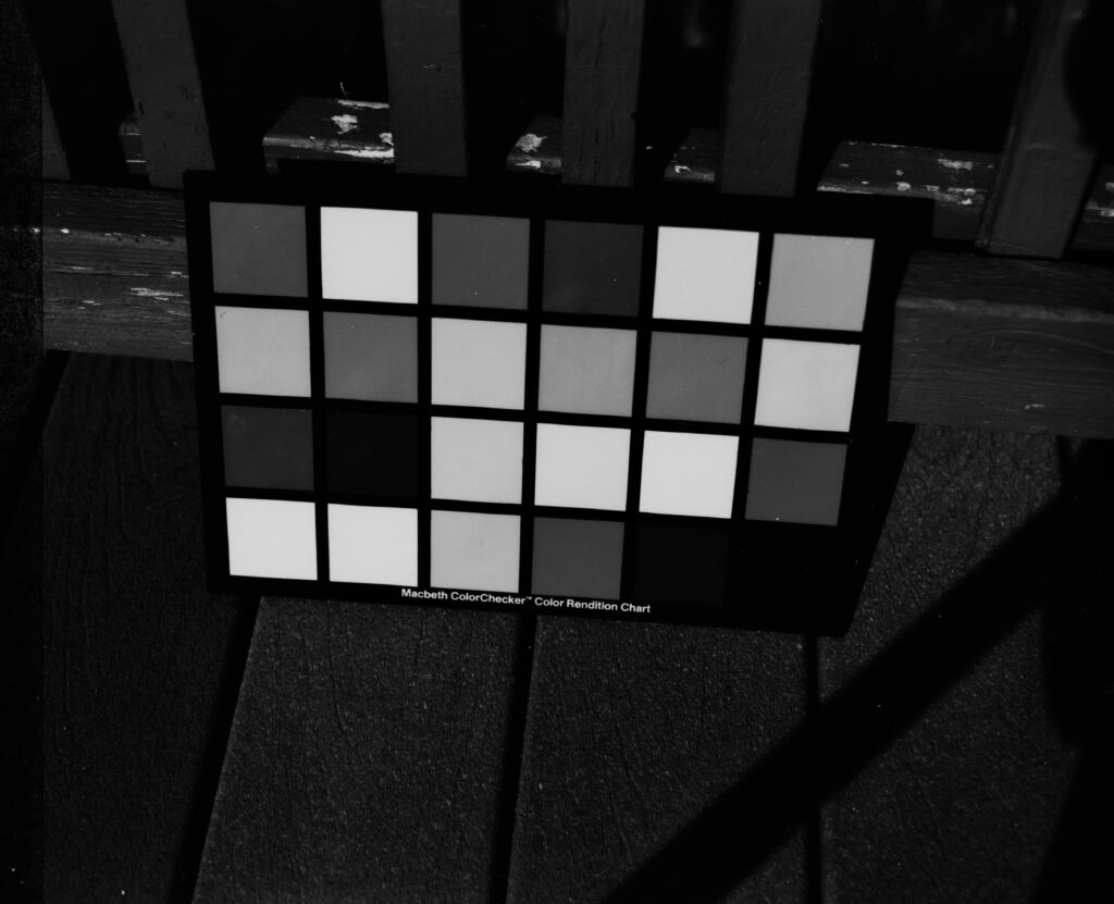 MacBeth color checker on Hi-Con IR without any filter