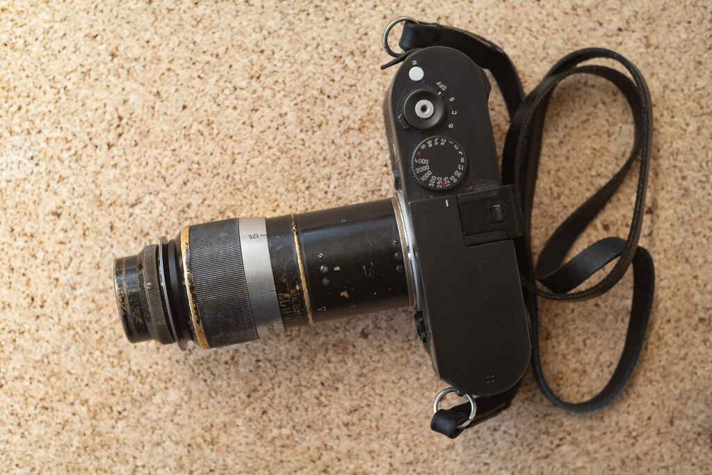 Final result of the Boyer 135mm f/4.5 conversion to LTM
