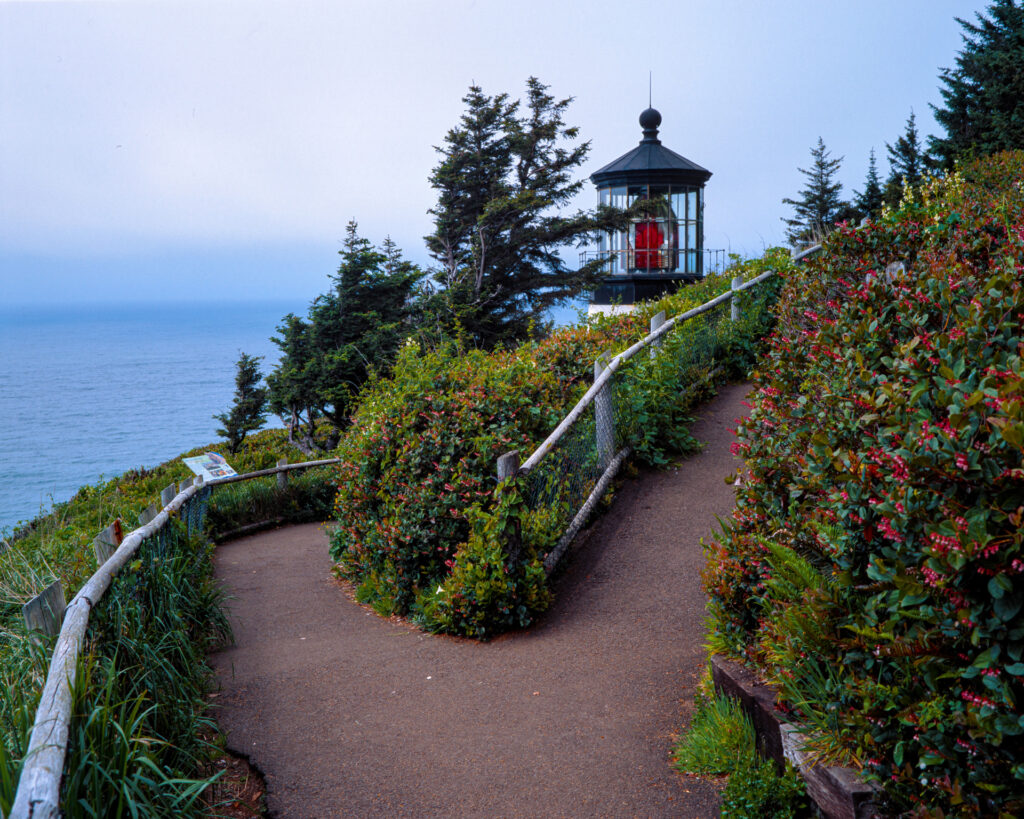 Cape Meares Lighthouse | Mamiya 7ii | 65mm f/4 | Ektachrome E100 + Tiffen 812 Filter