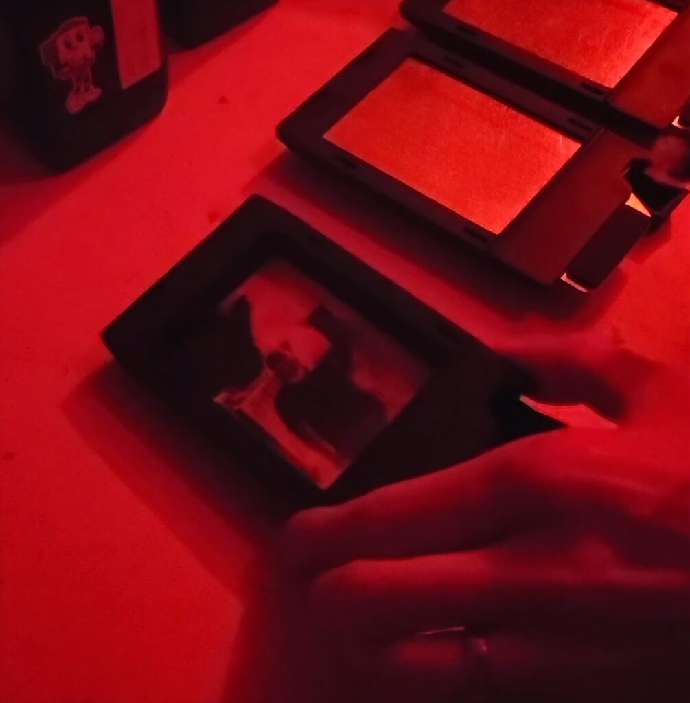 Developing a negative image in the darkroom
