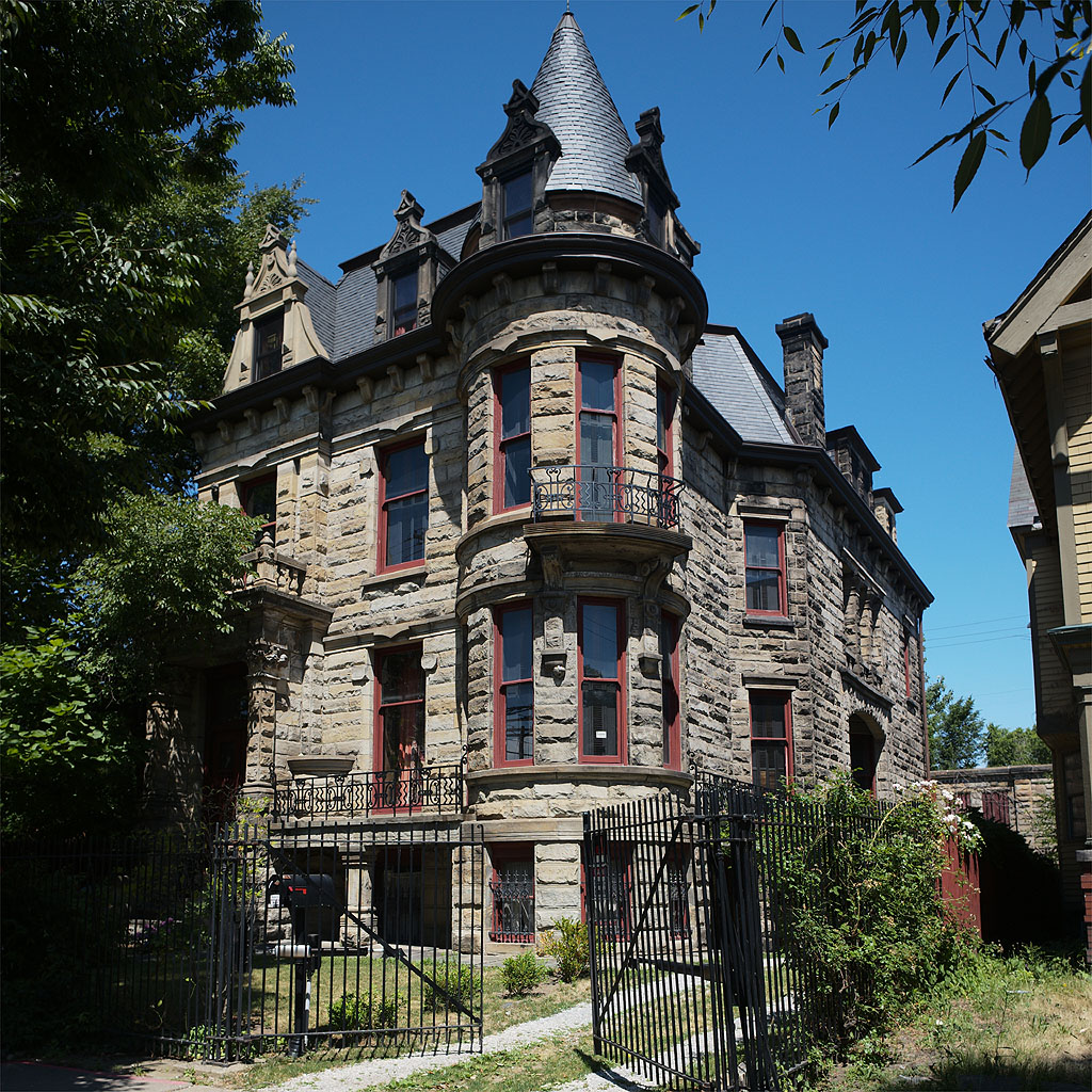A stone house that looks vaguely like a castle