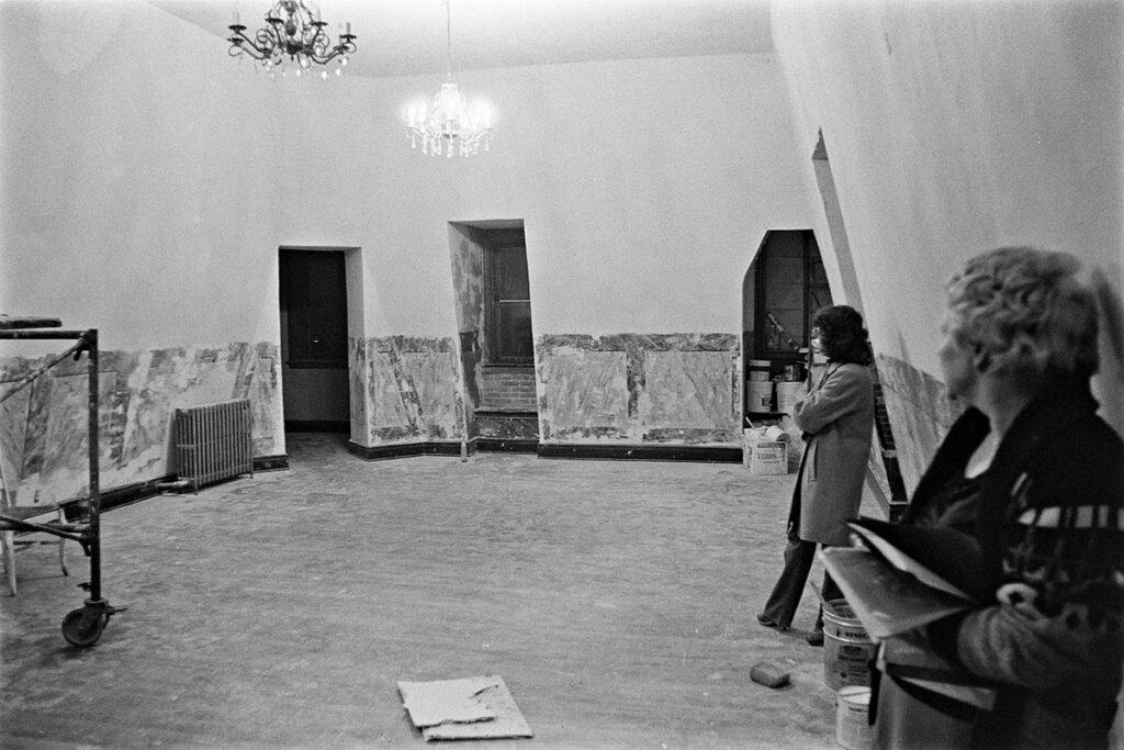 Ballroom in derelict condition