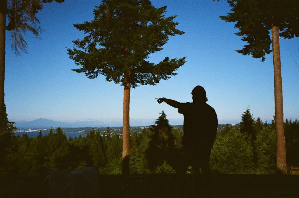 Pointing at our view