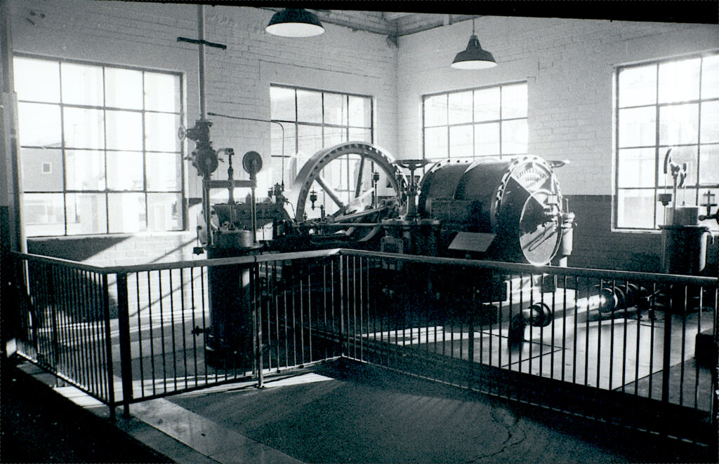 In Dunedin’s Gasworks Museum, one of the few surviving examples in the world. Wide angle lens.