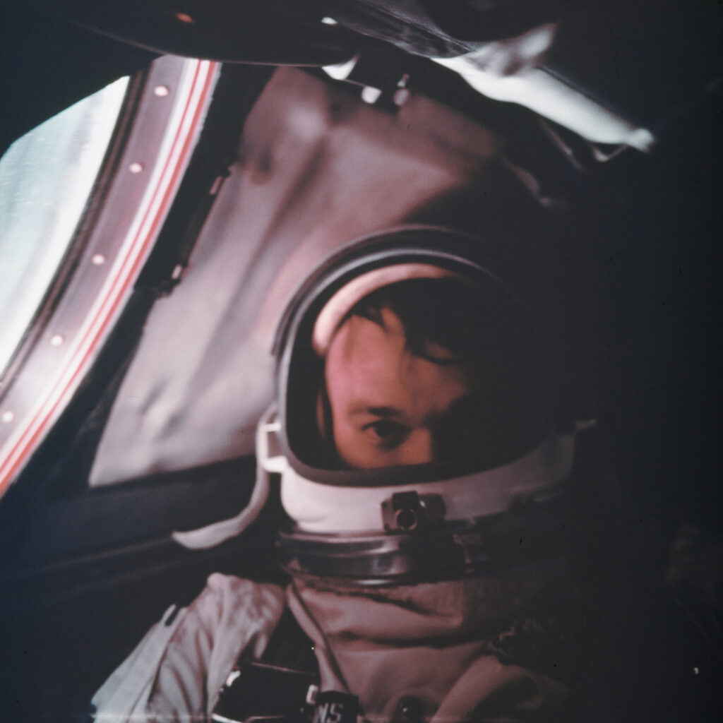 picture of an astronaut in a spacecraft