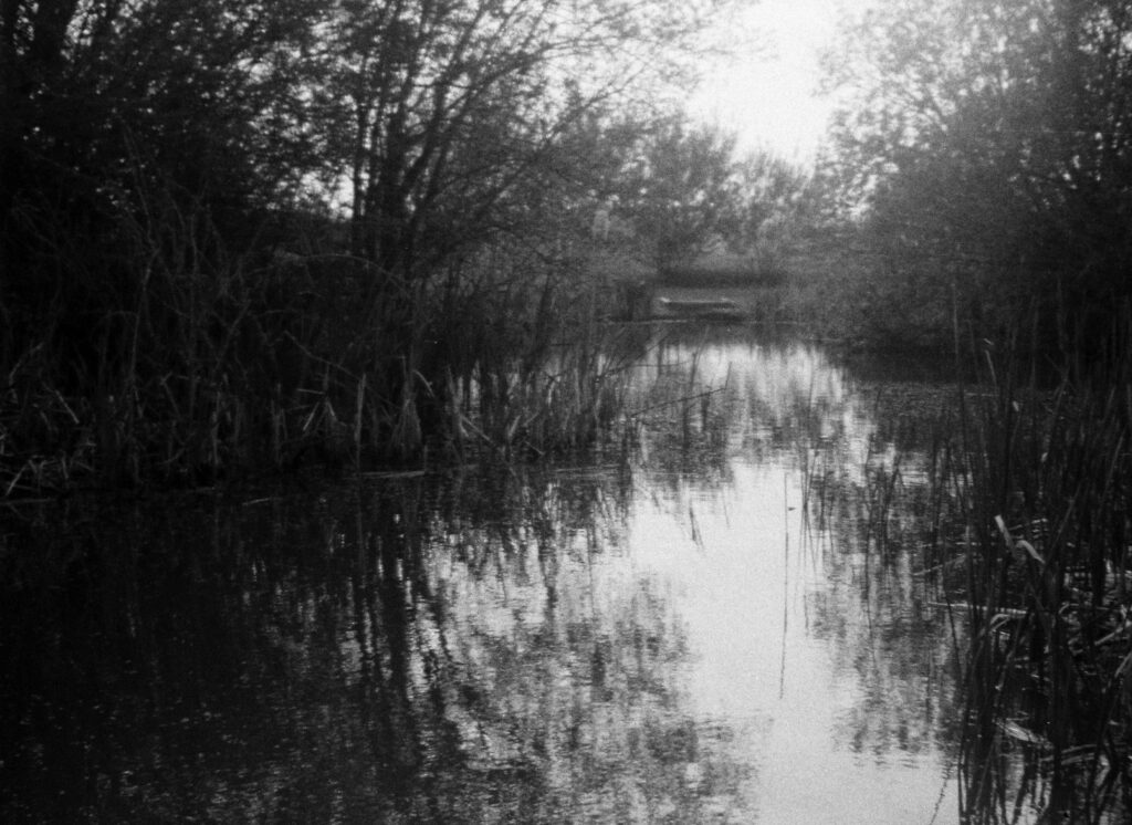 This is a picture of the fishing ponds beside Exeter Canal taken with the Keystone Zoom EverFlash XR 608 110 camera