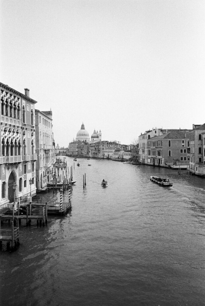 Venice view over river. Photo taken on a Kodak Snapic A1.