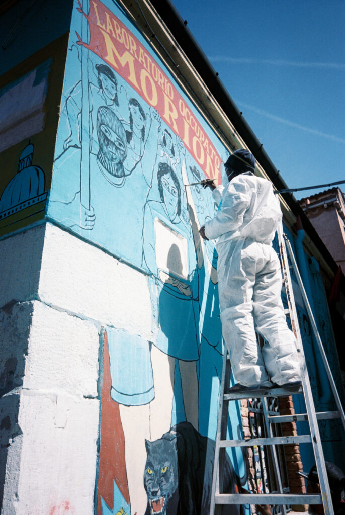 Mural painting in Venice.