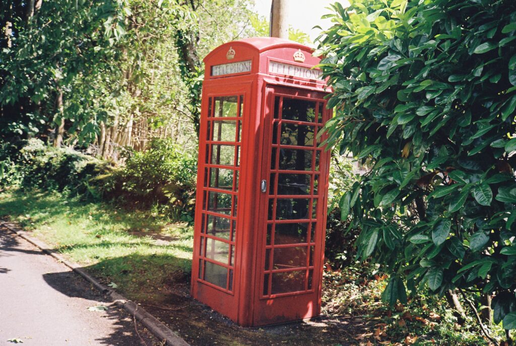 a red phone box