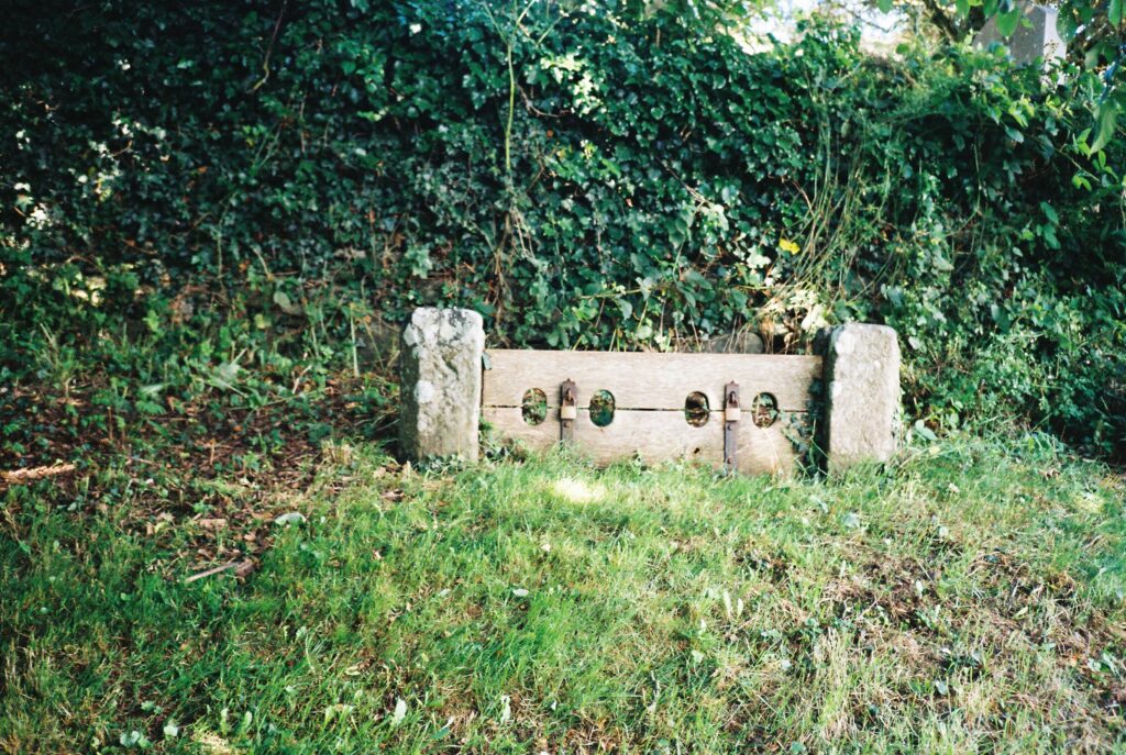 the stocks at the church