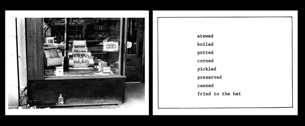 Martha Rosler, The Bowery in Two Inadequate Descriptive Systems, 1979.