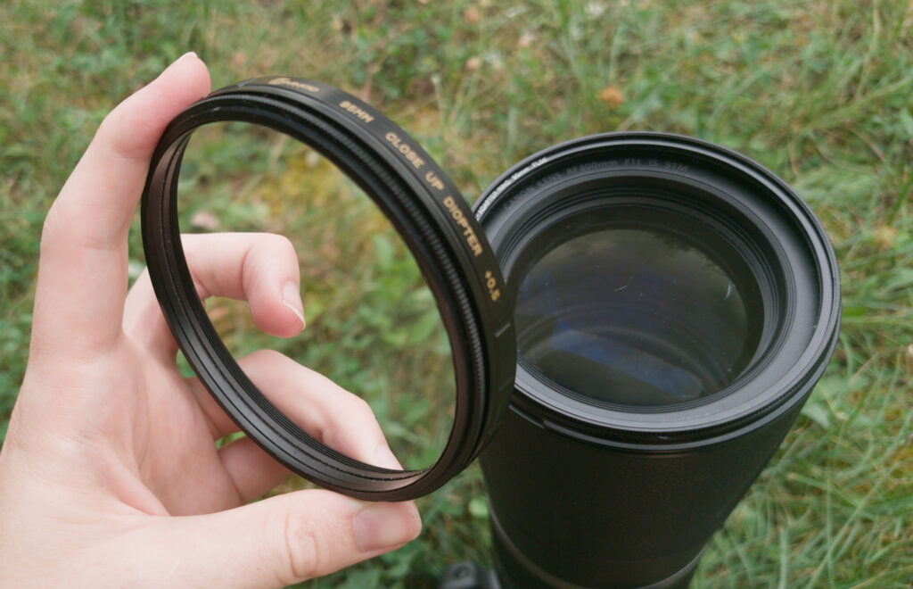 A diopter on amagnetic filter
