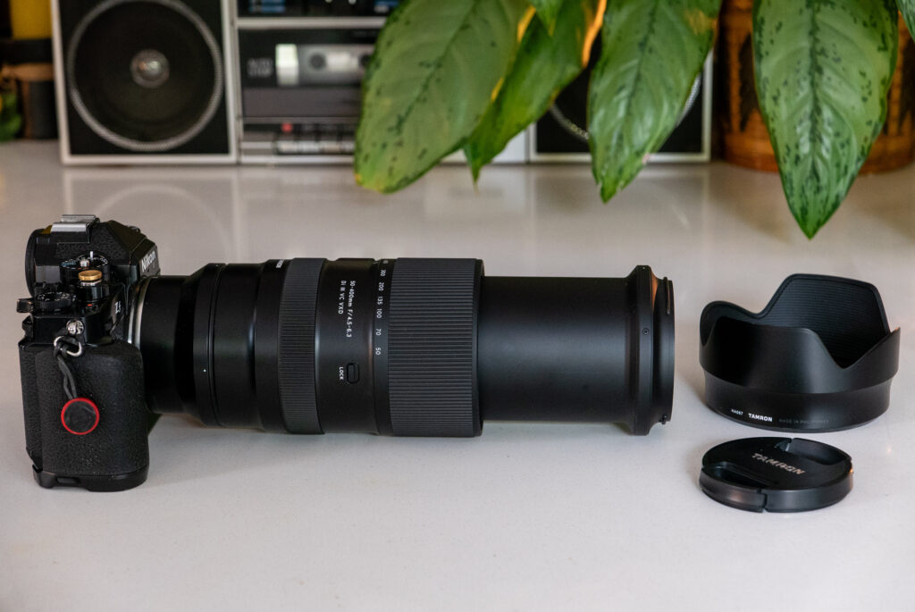 The Tamron 50-400 fully extended