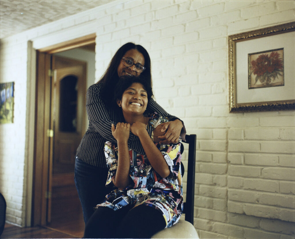 Dinithi Fernando poses with her Aunt